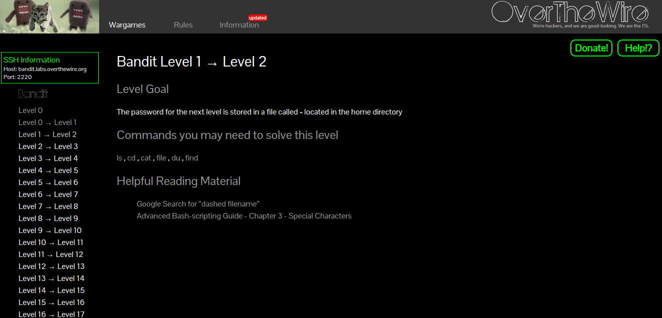 instructions-level-1